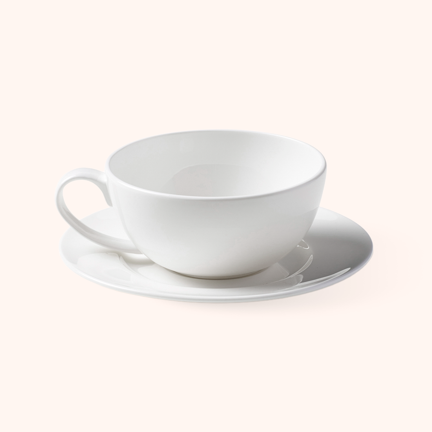 Breakfast Cup with Plate