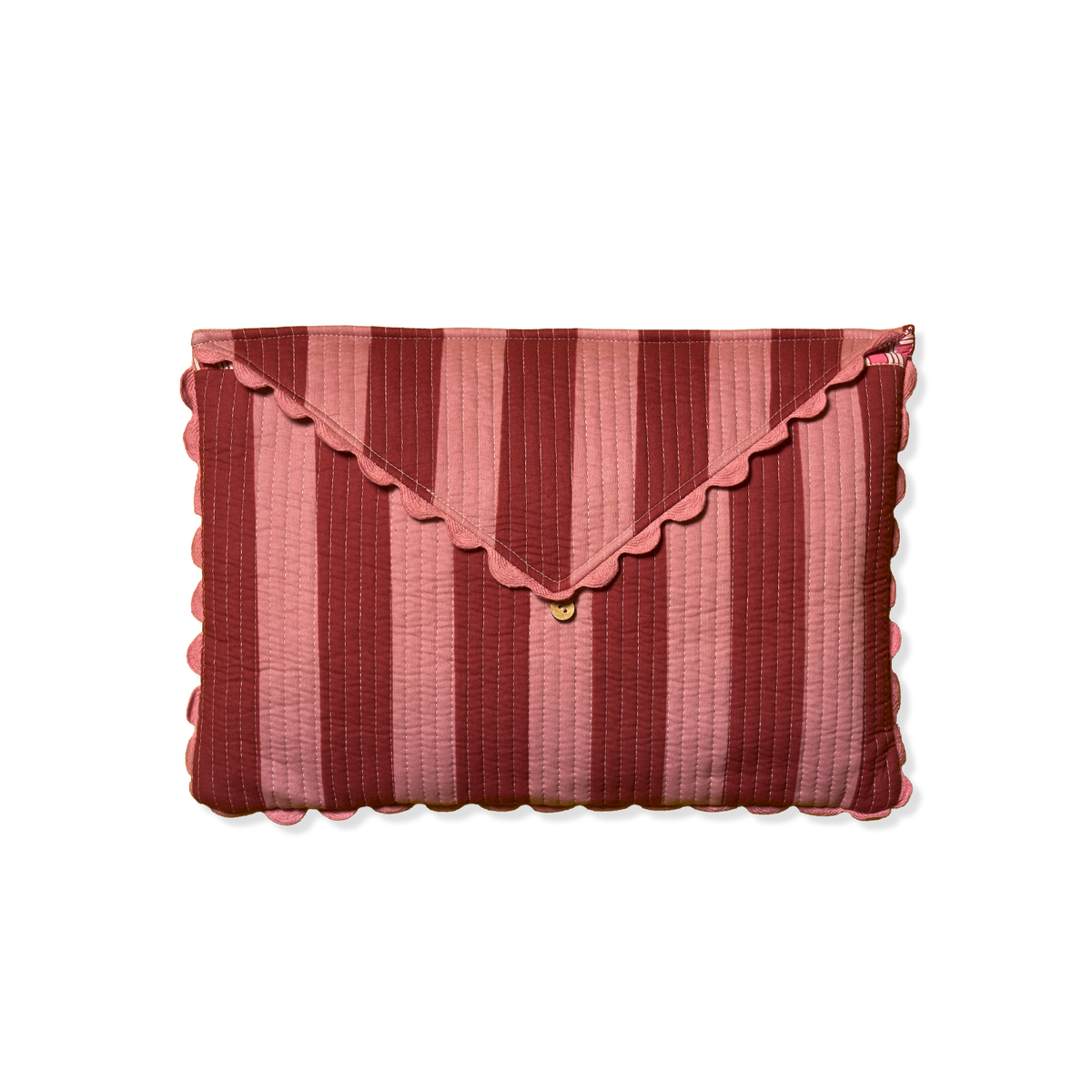 Tovaglia con Borsa Righe Rosa/Bordeaux