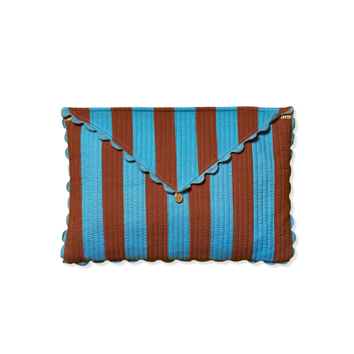 Tovaglia con Borsa Righe Azzurro/Bordeaux
