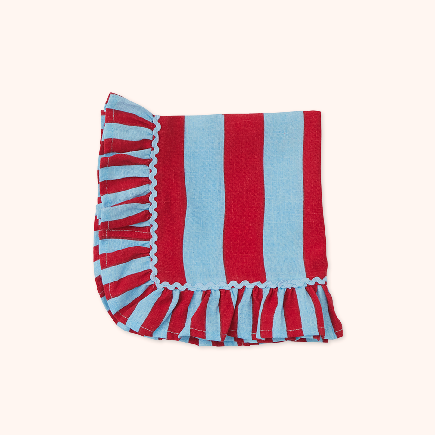 Striped Napkin with Volant