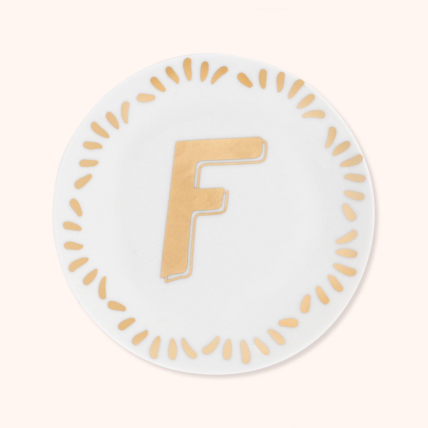 Piattino Lettera F