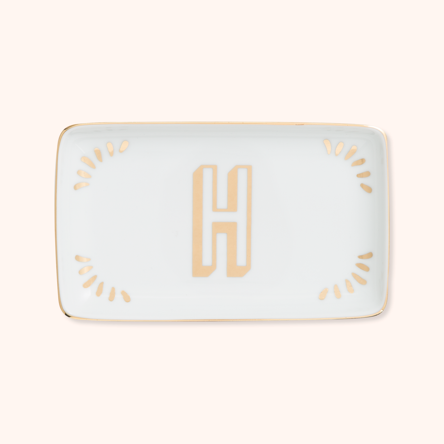 Rectangular Tray Letter H
