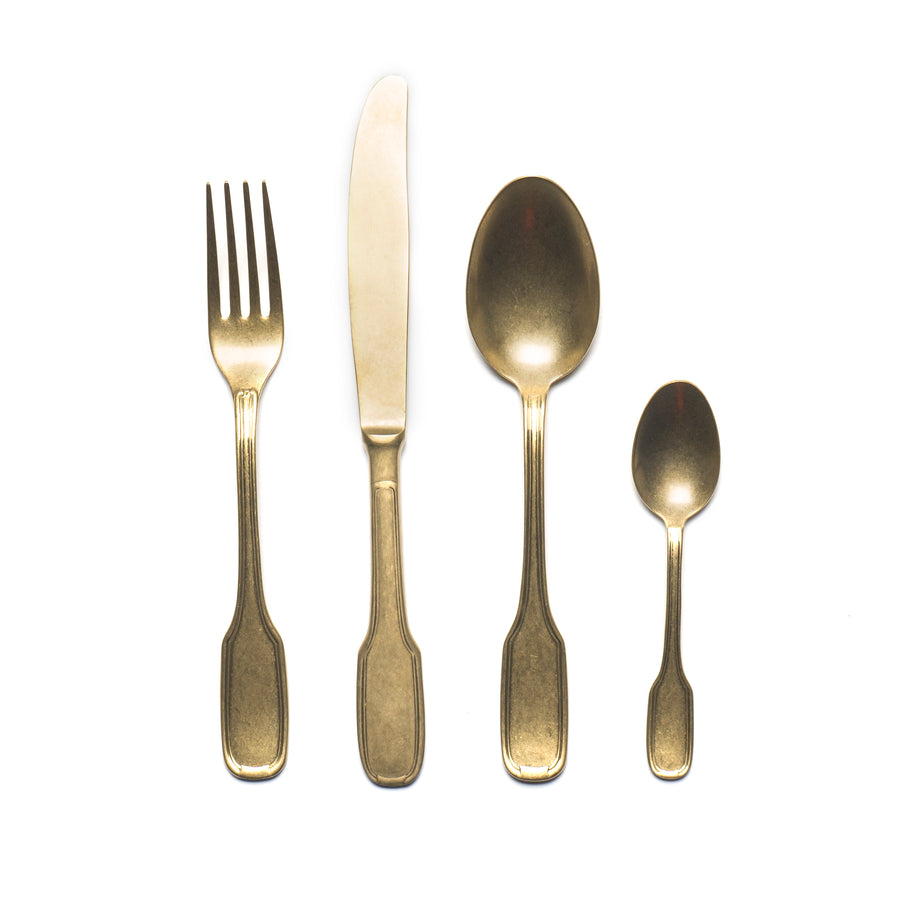24 Pieces Cutlery Set Gold matte finish