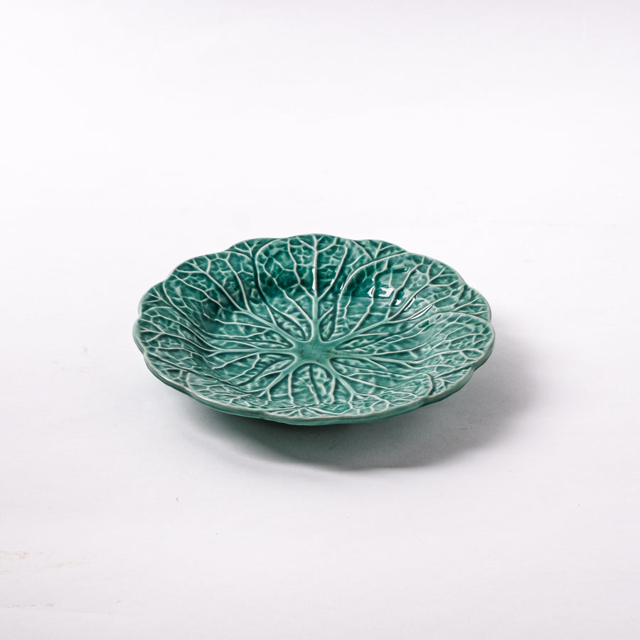 emerald green leaf little plate