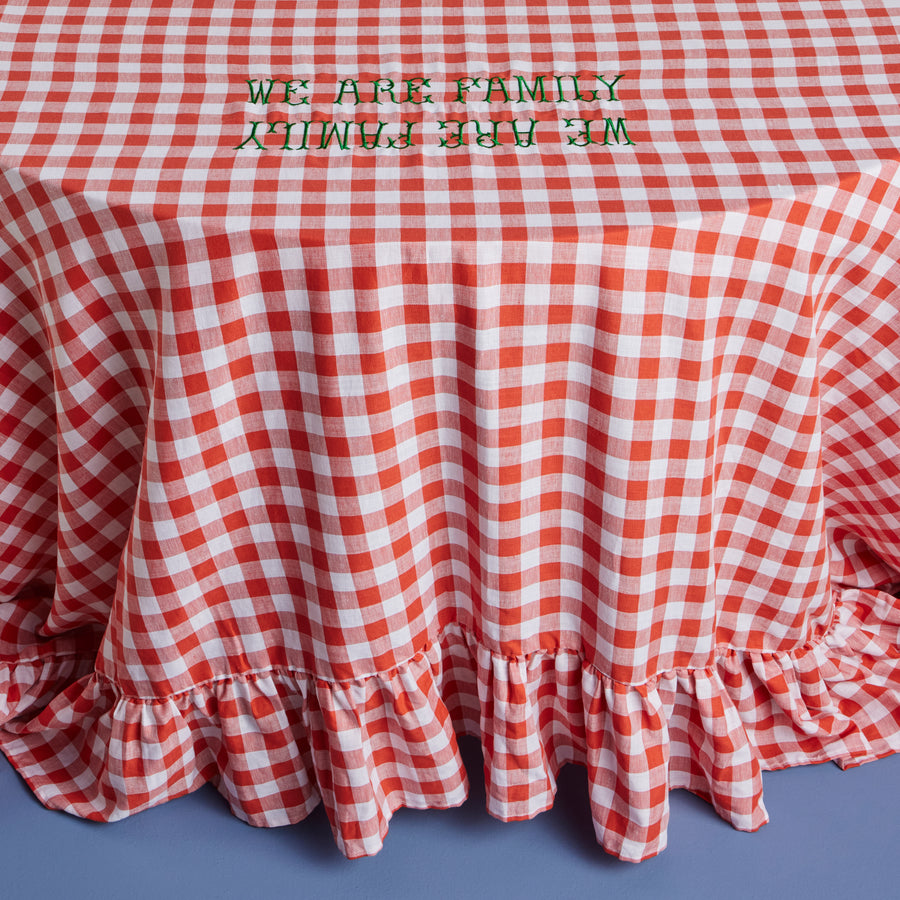 We are family tablecloth 