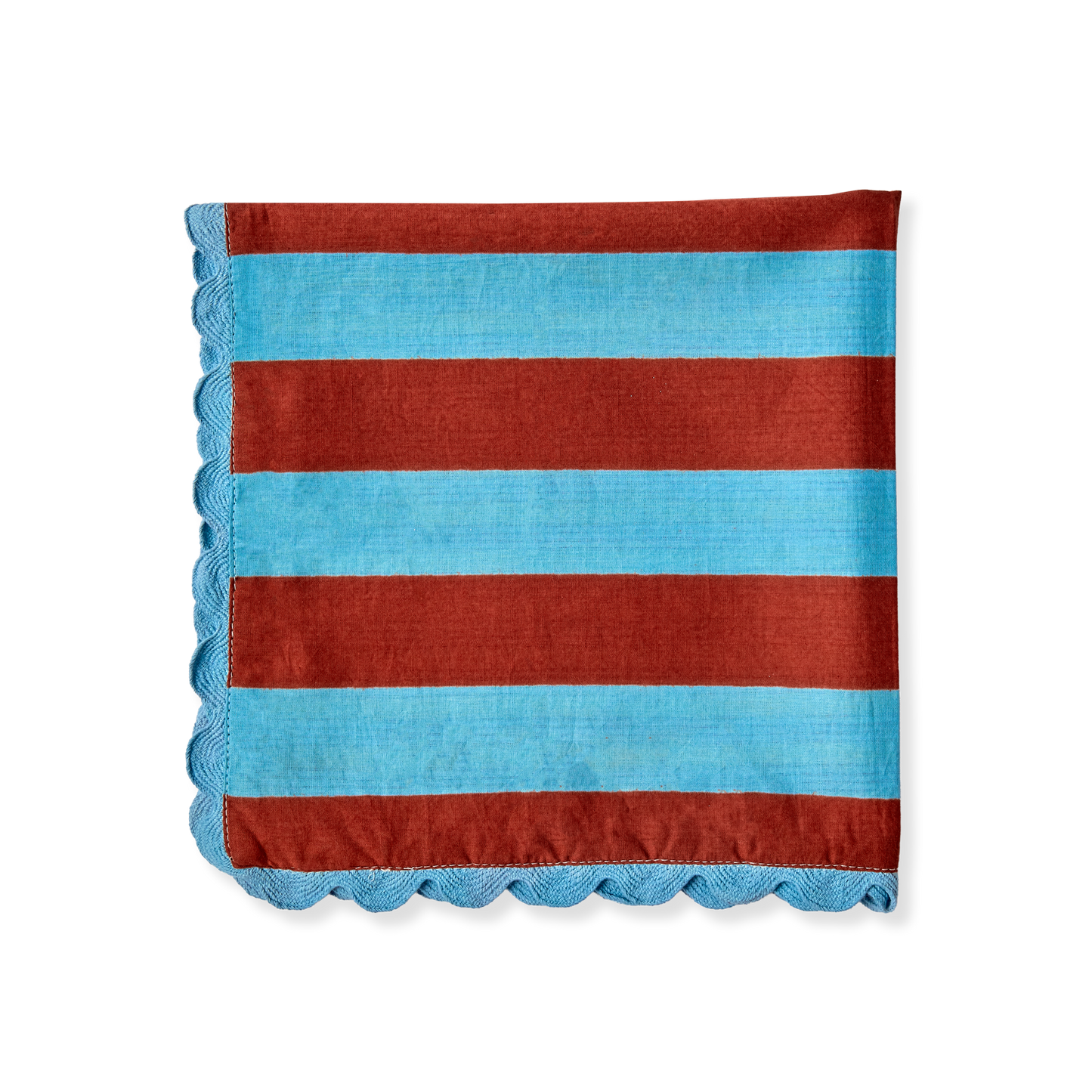 Set 2 Tovaglioli Double Face Azzurro/Bordeaux