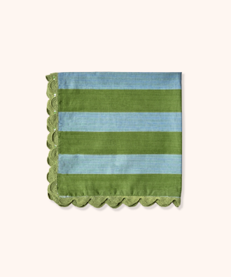 Set 2 Reversible Napkins Green/Light Blue