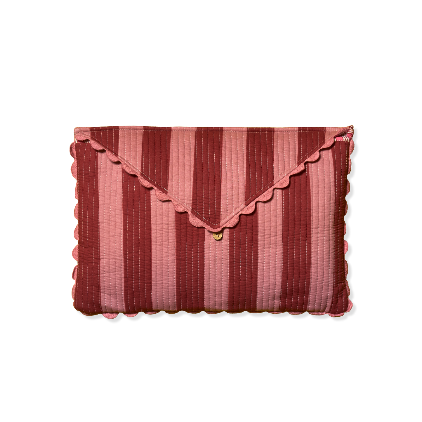 Tovaglia con Borsa Righe Rosa/Bordeaux