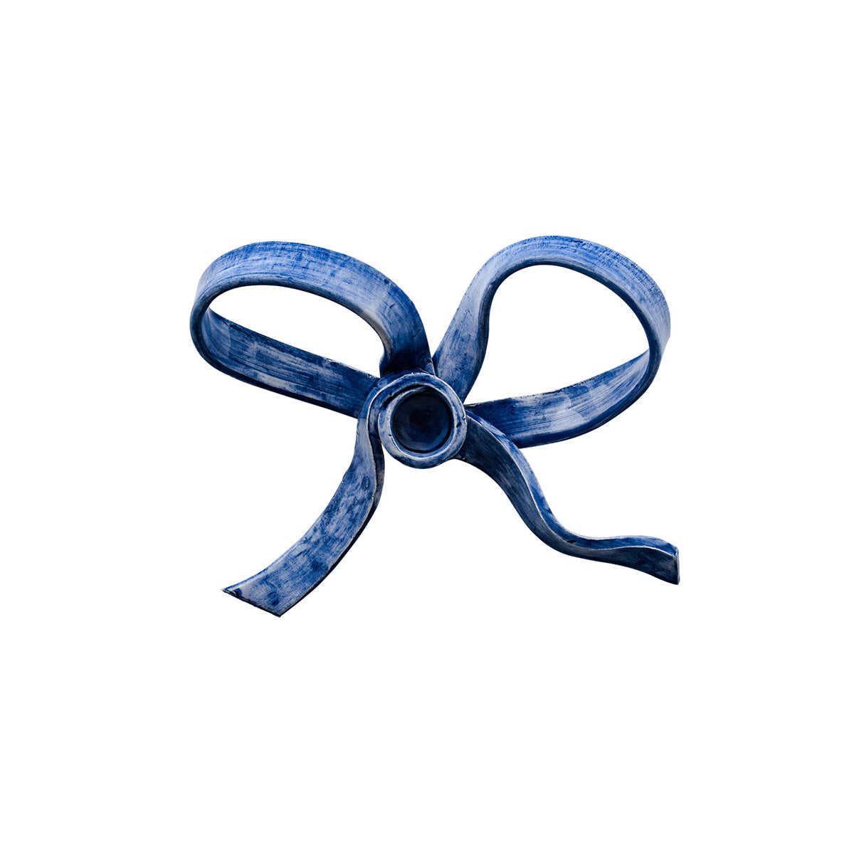 Portacandela Fiocco Blu