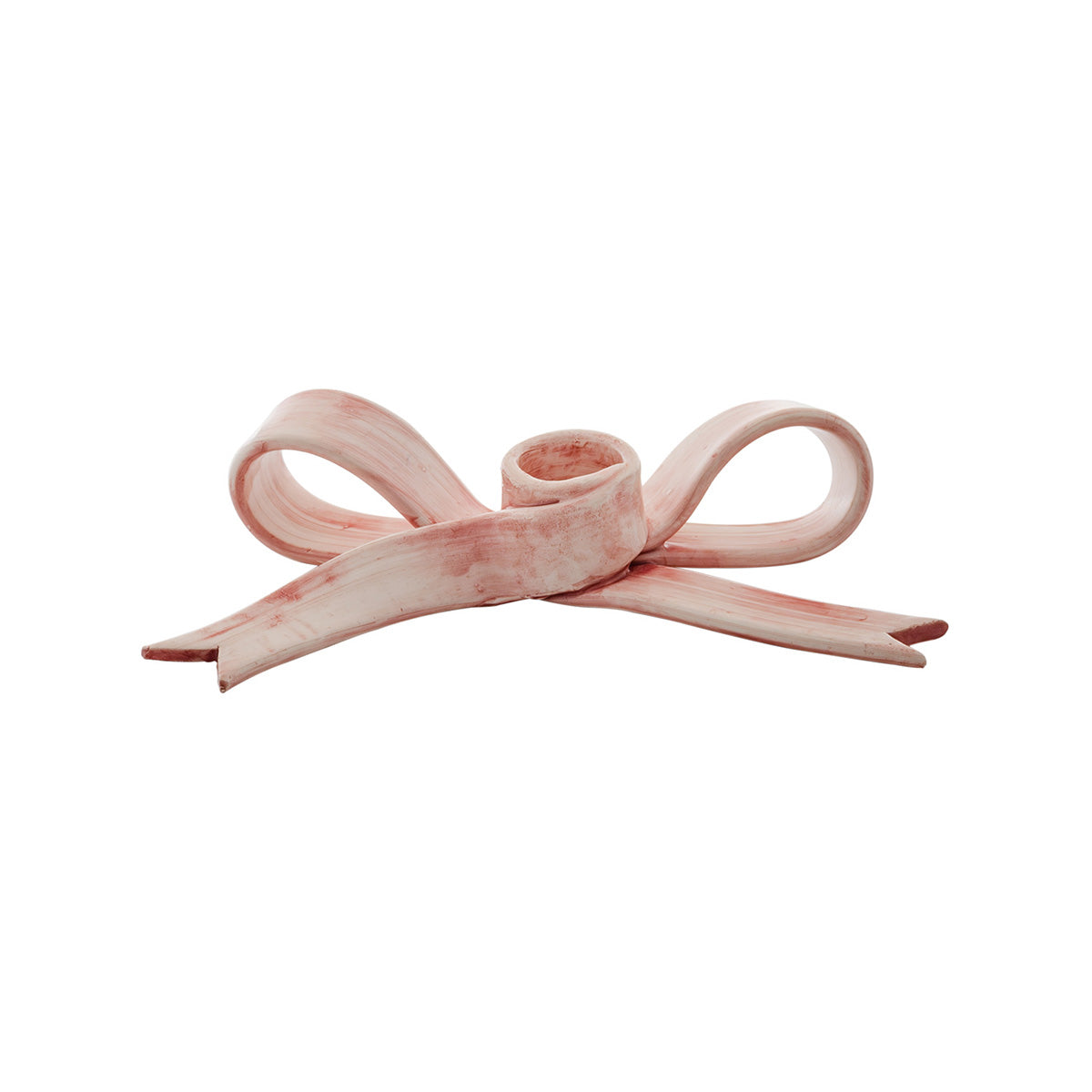 Portacandela Fiocco Rosa
