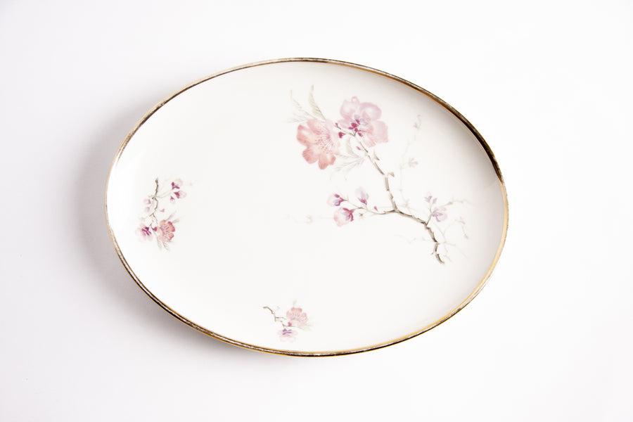 Tray with cherry blossoms