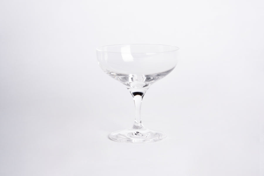 set 6 glass champagne cups