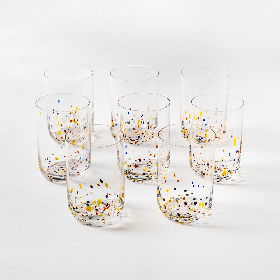 Set 8 bicchieri murrine