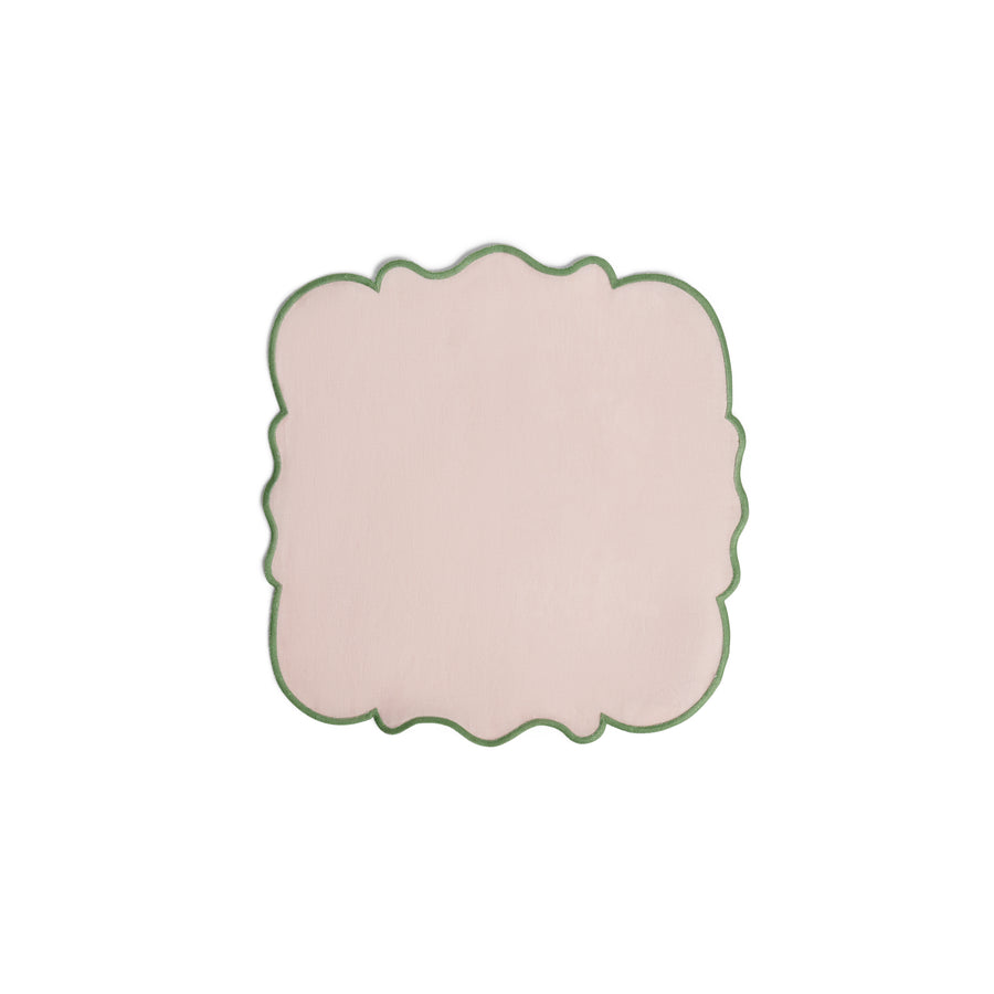 Set 4 scalloped napkins