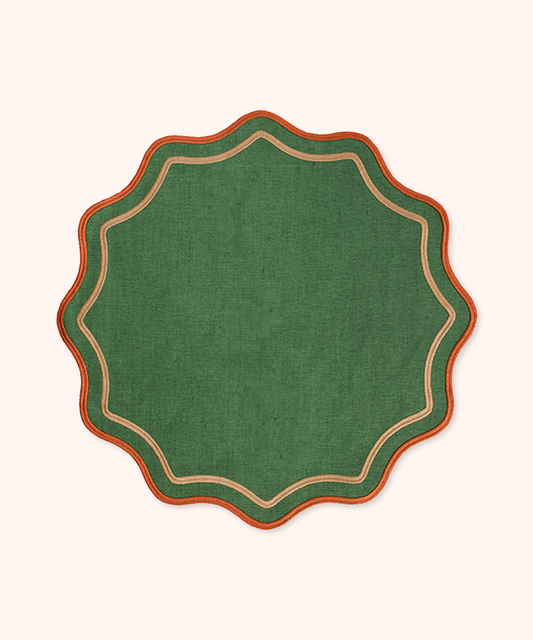 Set 2 Scalloped Placemats