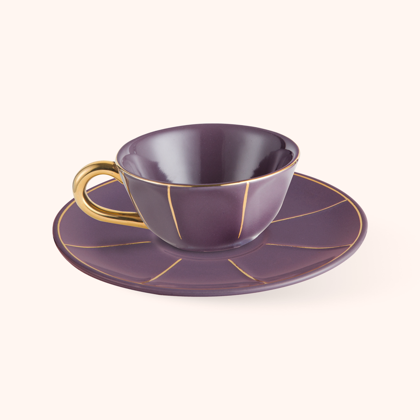 Purple Tea Cup 
