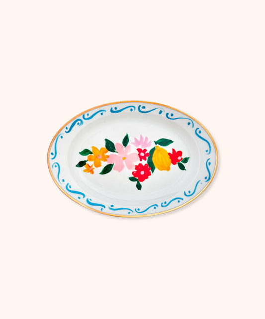 Vassoio Medio Fiori e Limoni