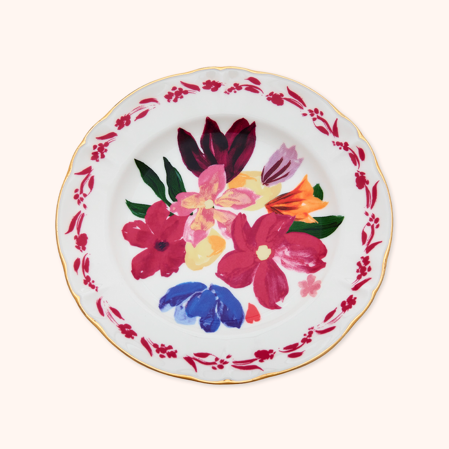 Magenta Bouquet Fruit Plate
