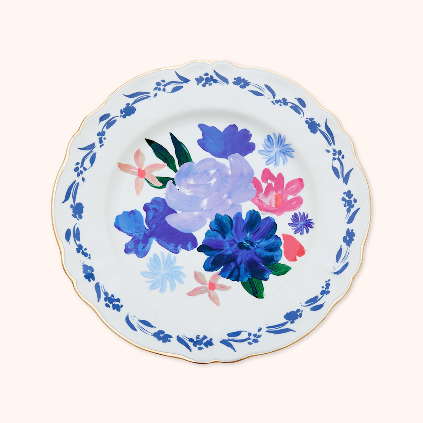 Indaco Bouquet Dinner Plate