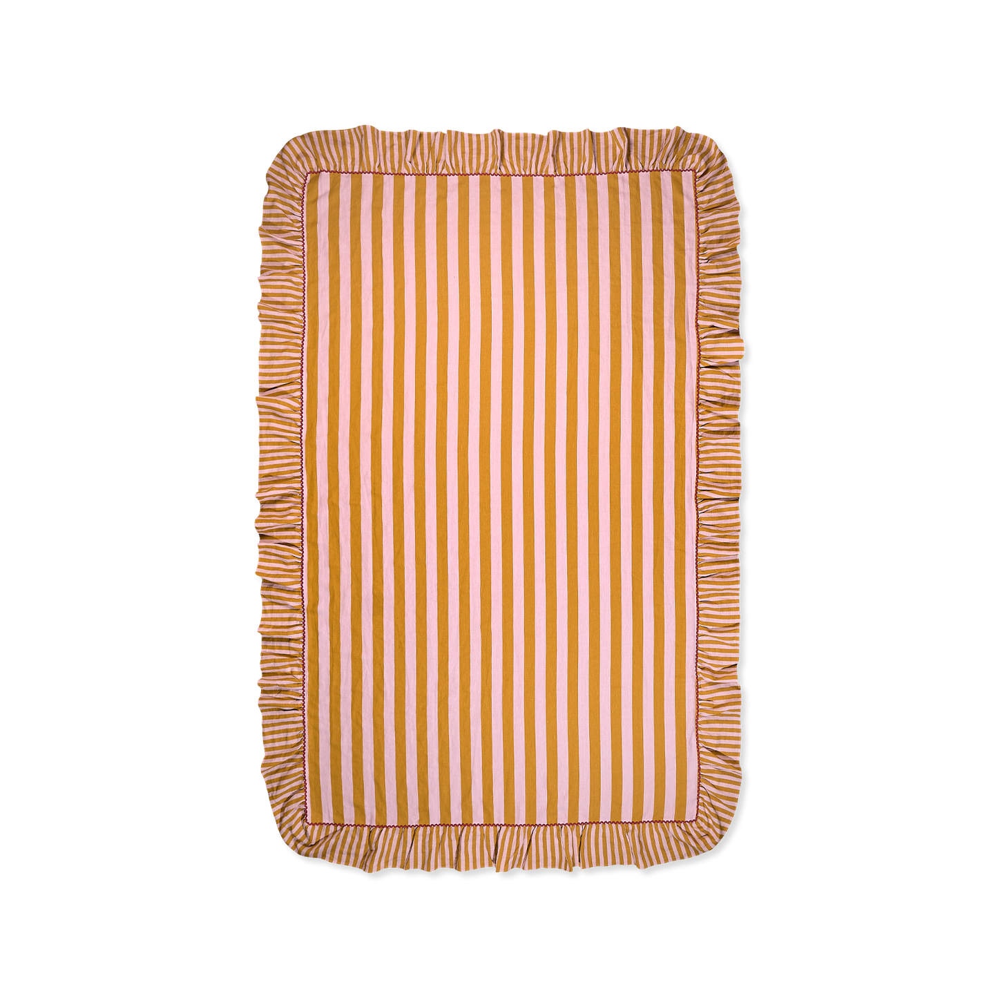 Striped Tablecloth with Volant