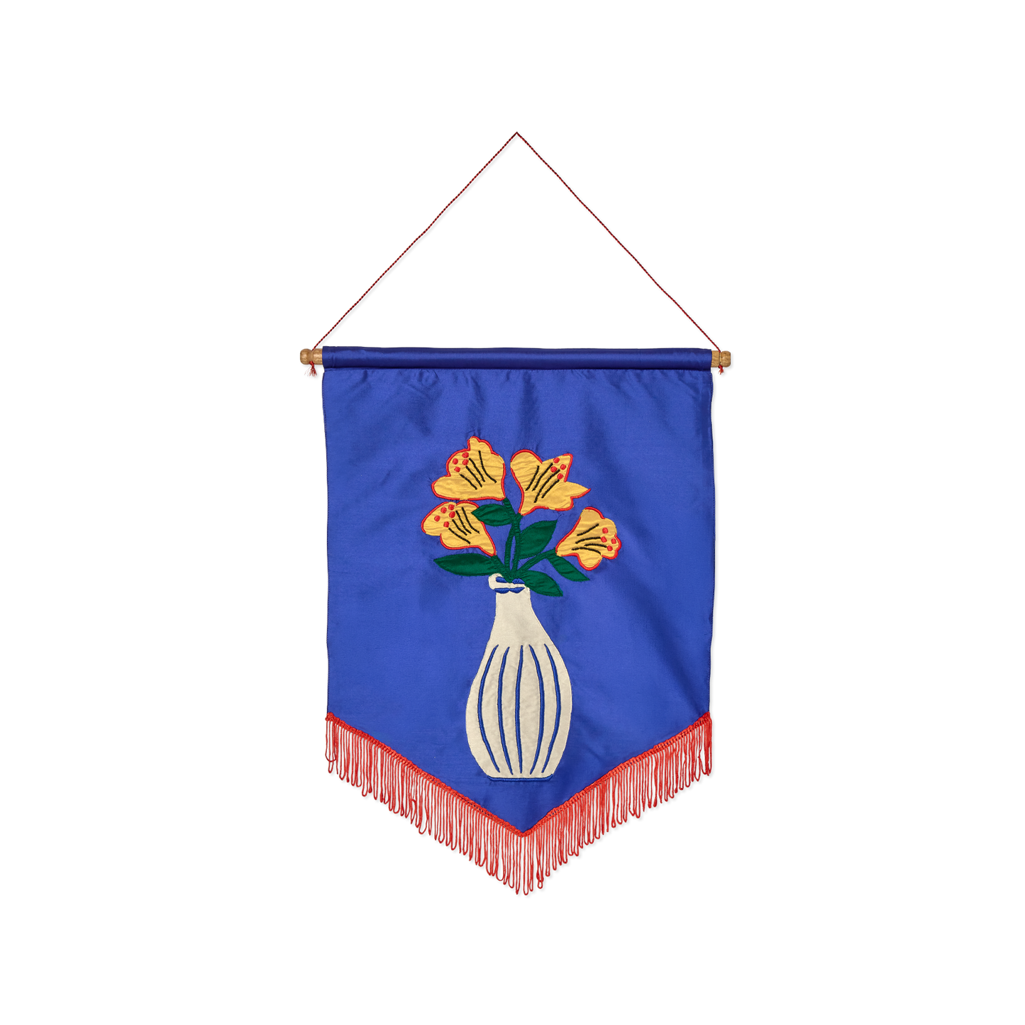 Arazzo Ricamato Fiori Gialli