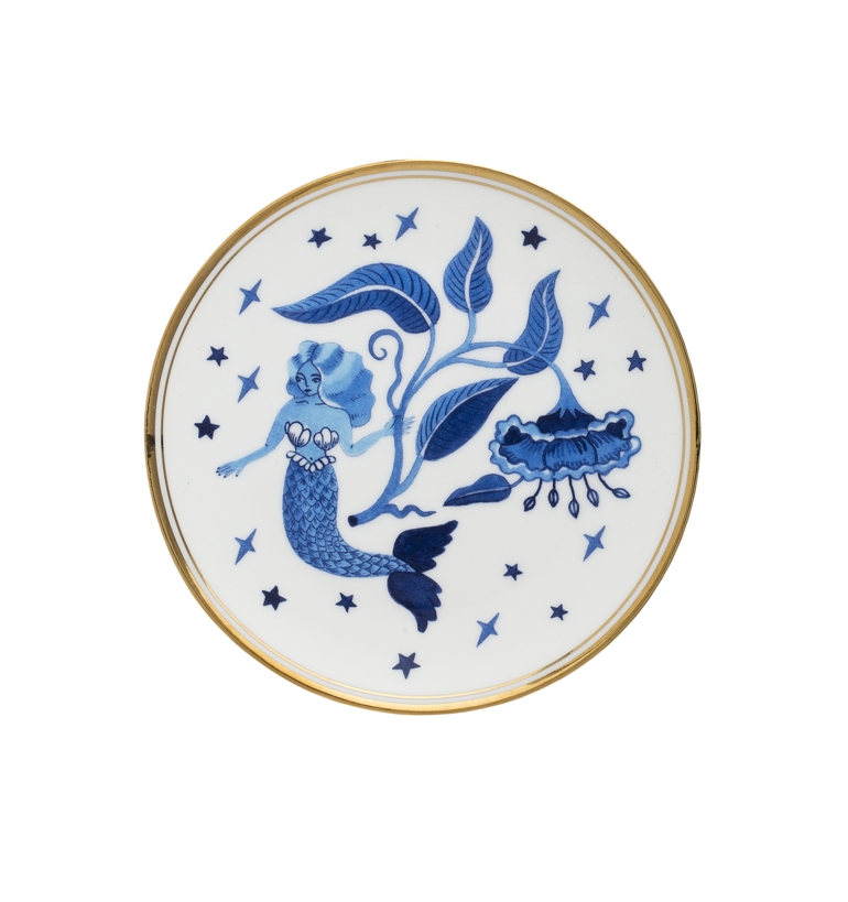 Plate Blue Mermaid