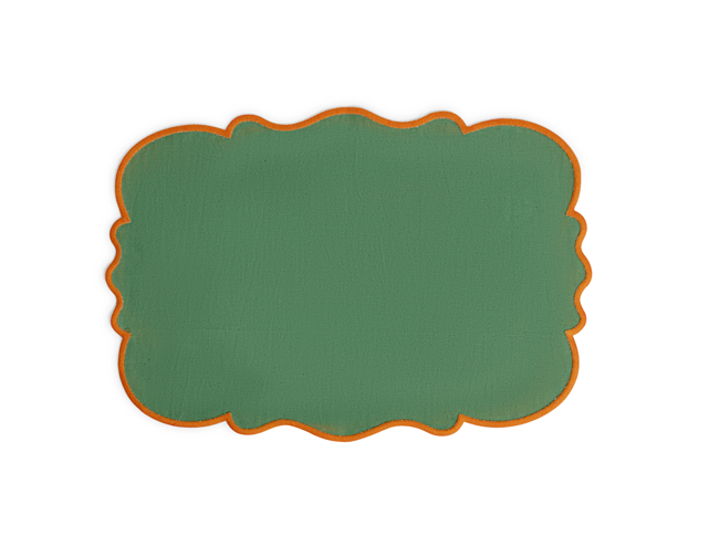 Set 4 scalloped placemats