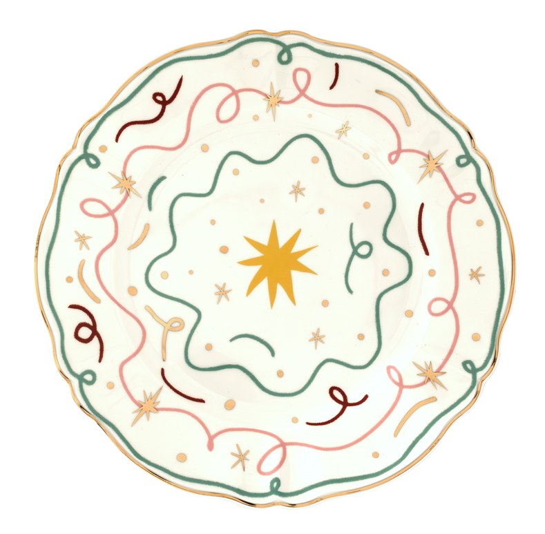 Round platter Star