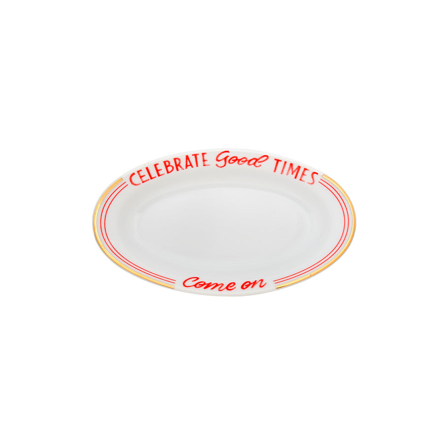 Little Oval Dish Celebrate Good Times