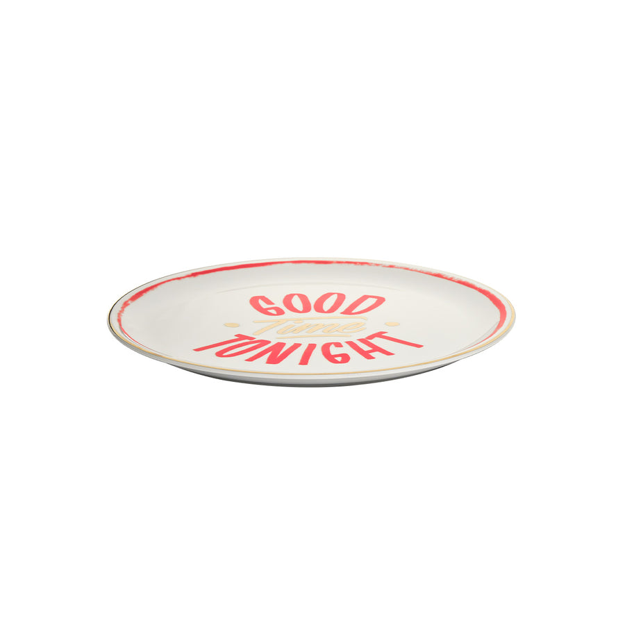 Good Tonight Pizza Plate