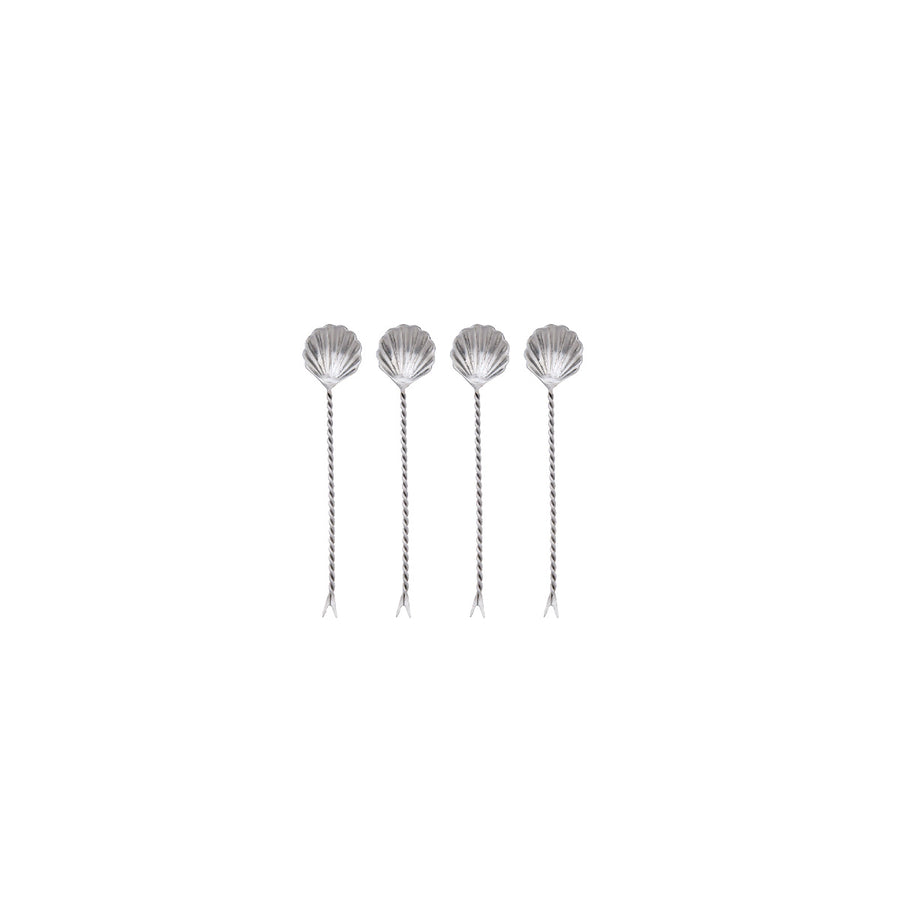 Set of 4 Sea Shell Appetizer Forks