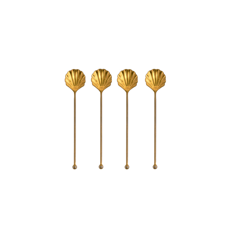 Set of 4 Sea Shell Salt and Spice Spoons