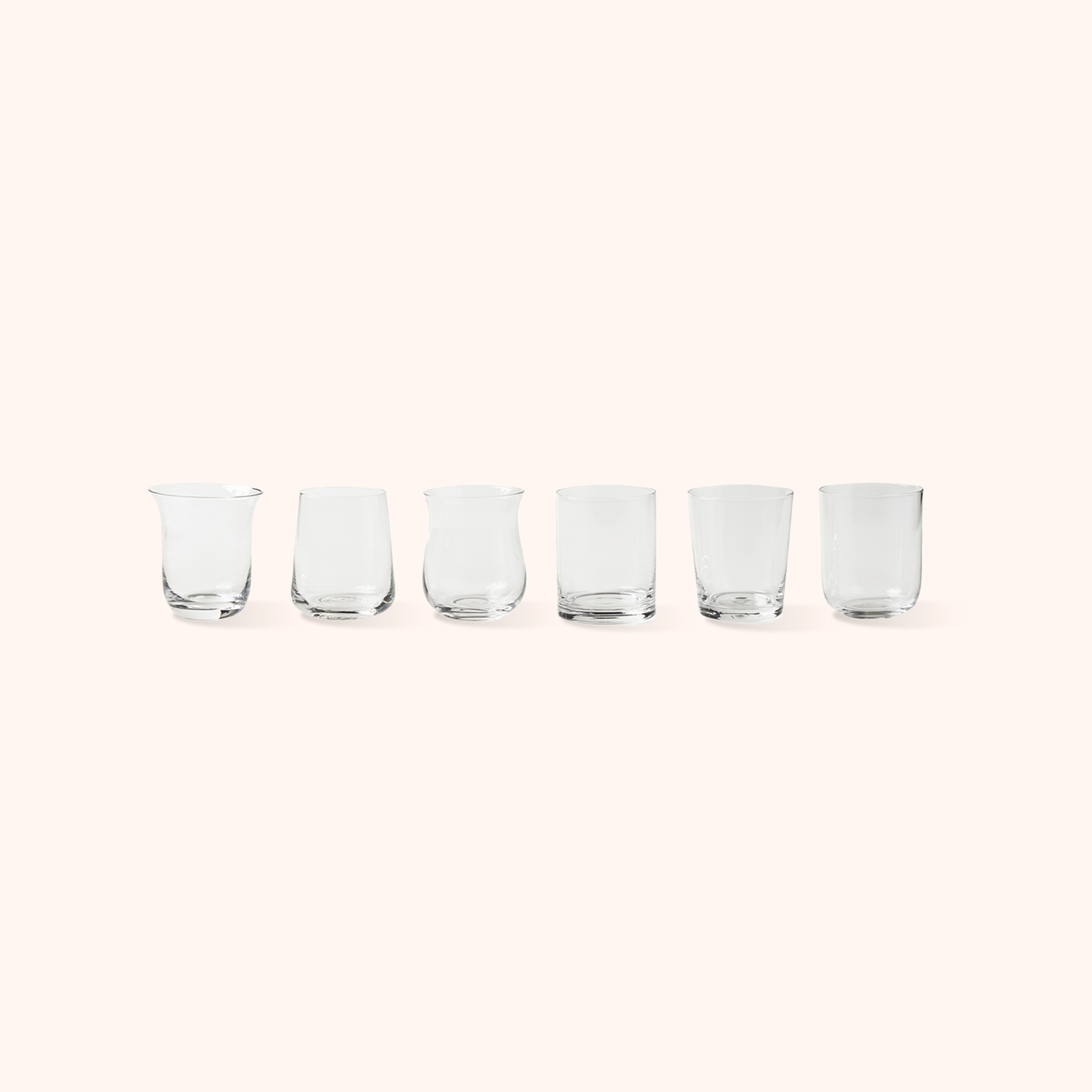 Set 6 Tumblers Clear