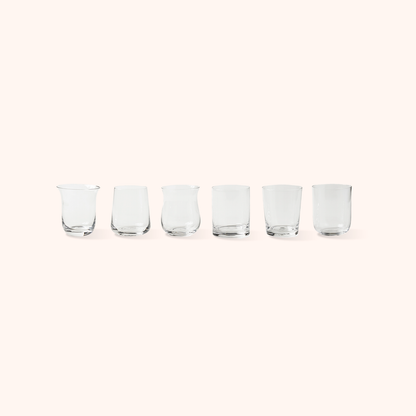 Set 6 Tumblers Clear