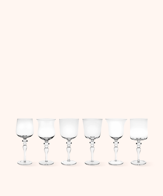 Set 6 Calici Vino Trasparente