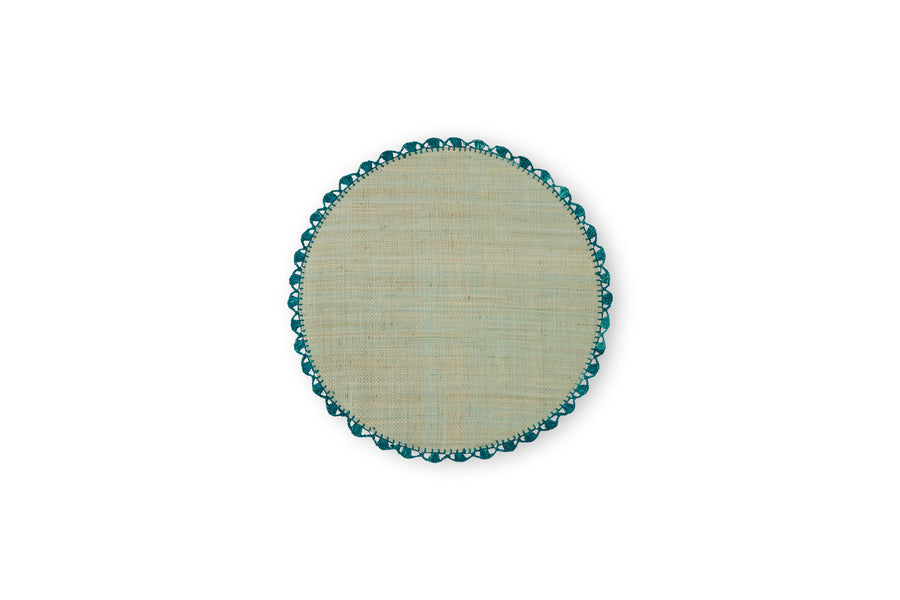 Set of 2 colored edge placemats
