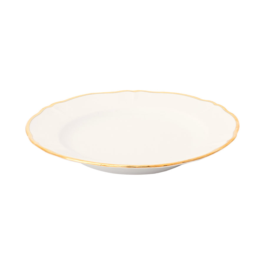 Ivory Fruit plate gold rim