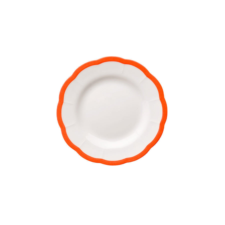 Bread Plate Scalloped Edge Rust