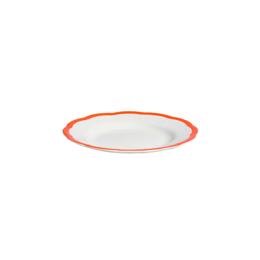 Bread Plate Scalloped Edge Rust
