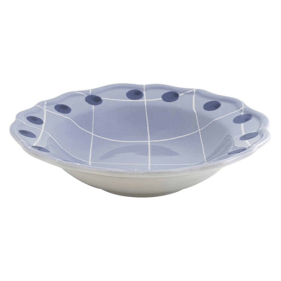 Lavander Deep Plate Pois Rim