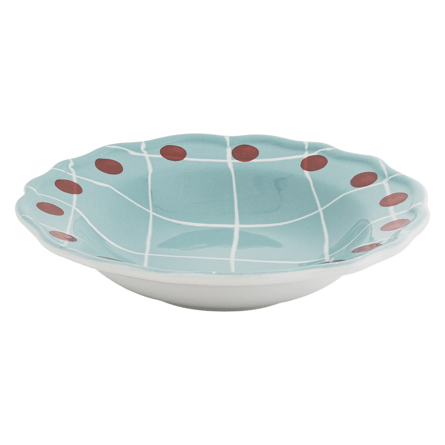 Light Blue Deep Plate Pois Rim
