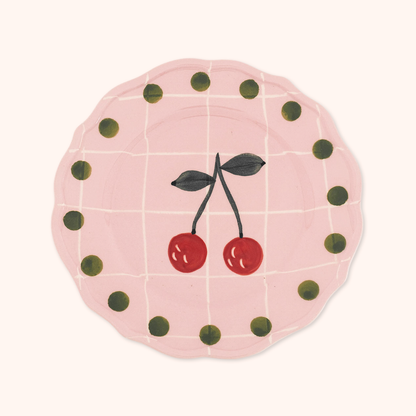 Piatto Frutta Rosa