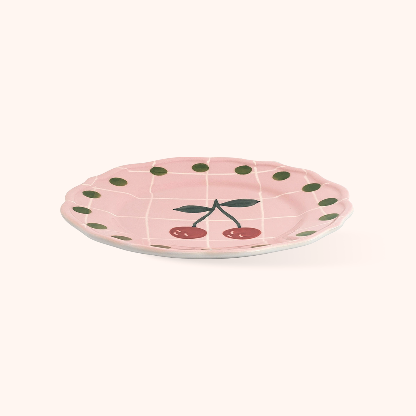 Piatto Frutta Rosa