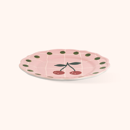 Piatto Frutta Rosa