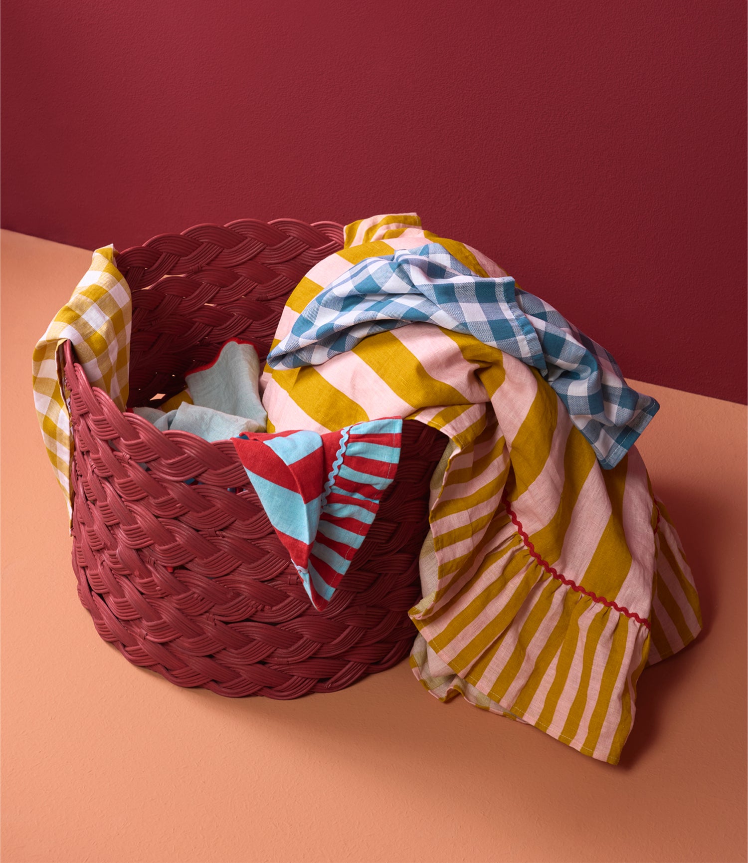 Small Magenta Basket