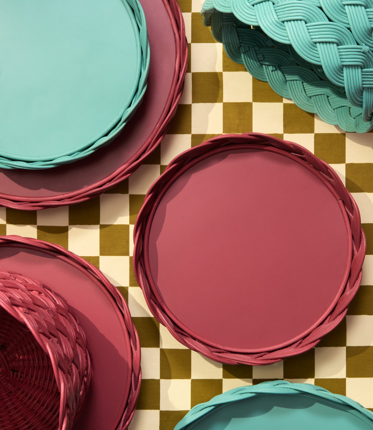 Small Magenta Basket