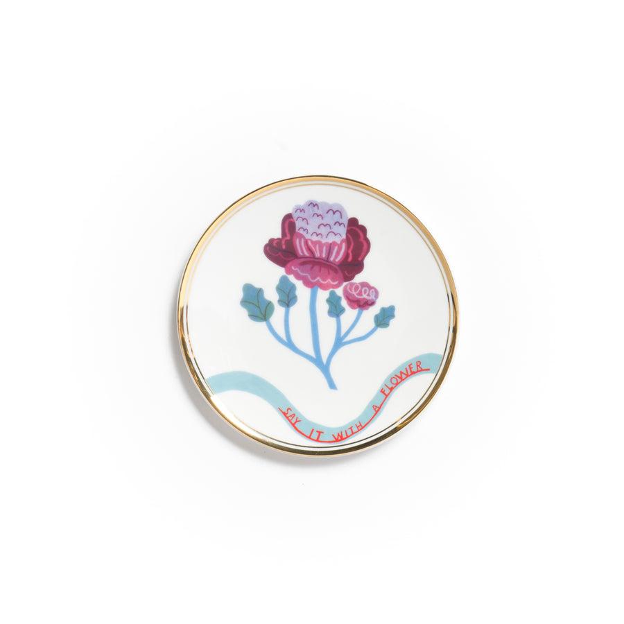 Say it with a flower plate