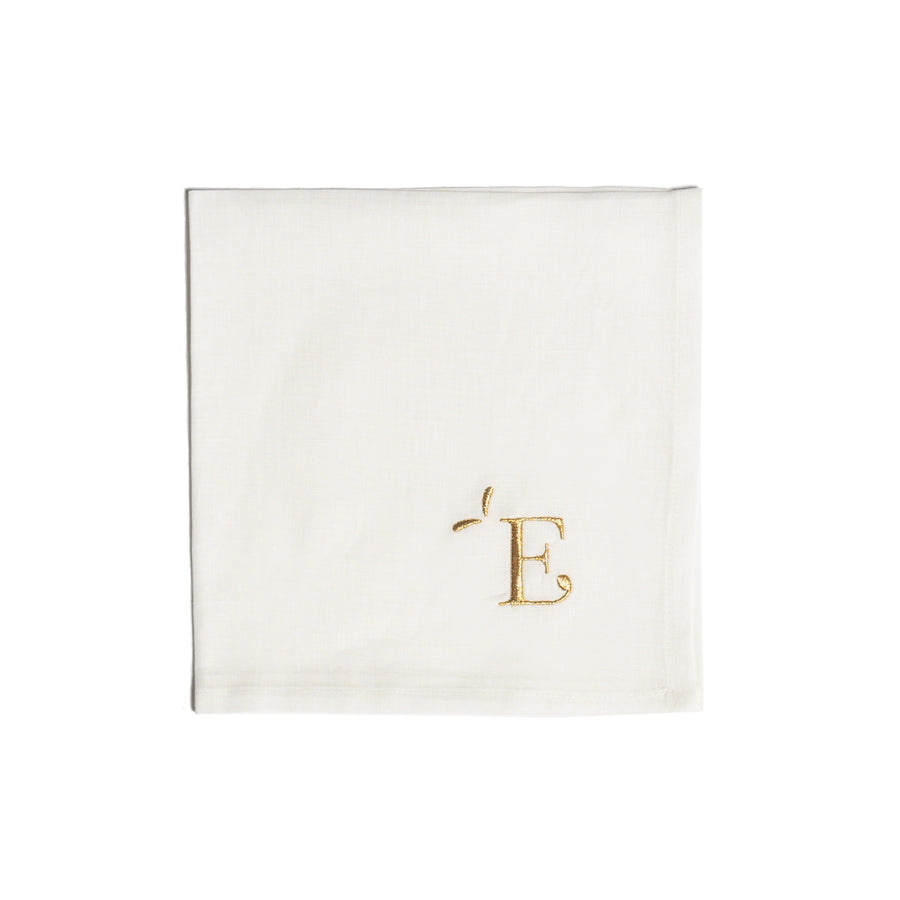 Napkin letter E