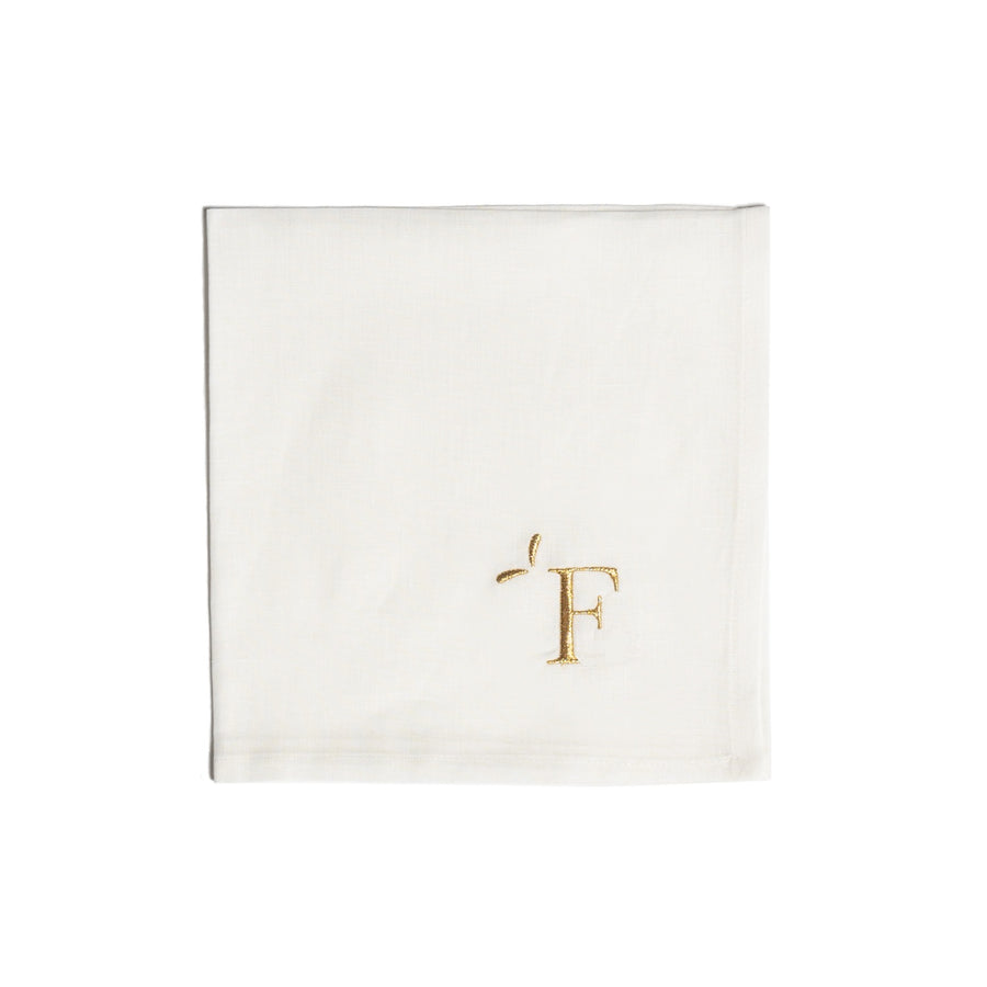 Napkin letter F