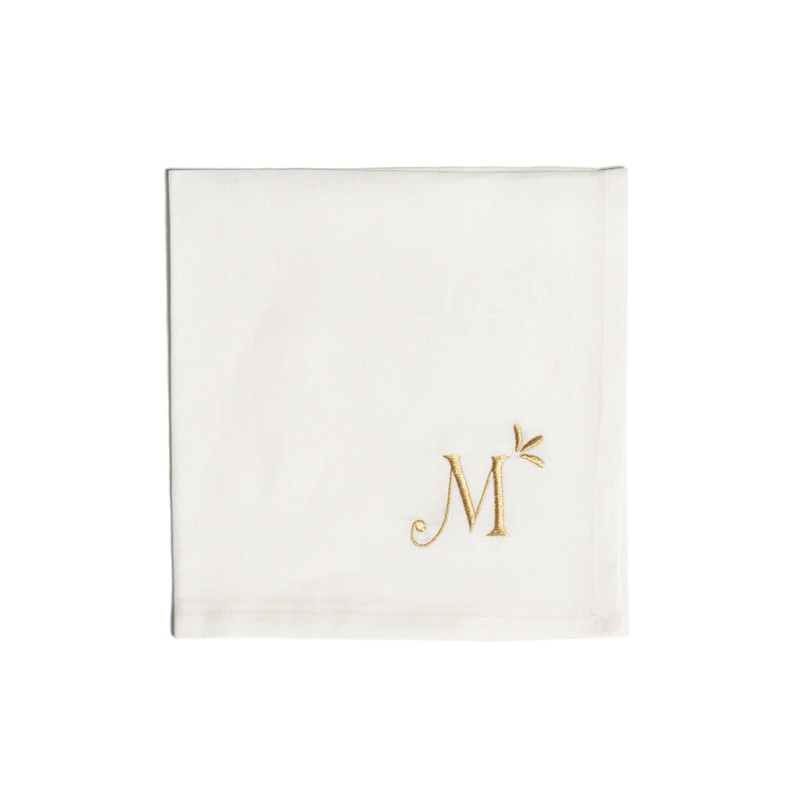 Napkin letter M